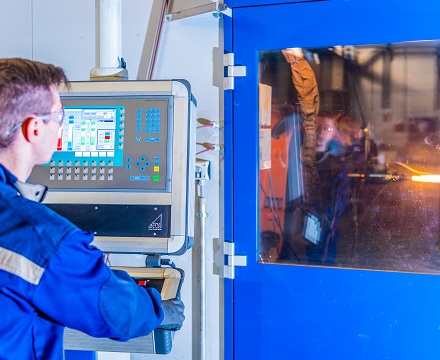 coating blades for world's largest gas turbine